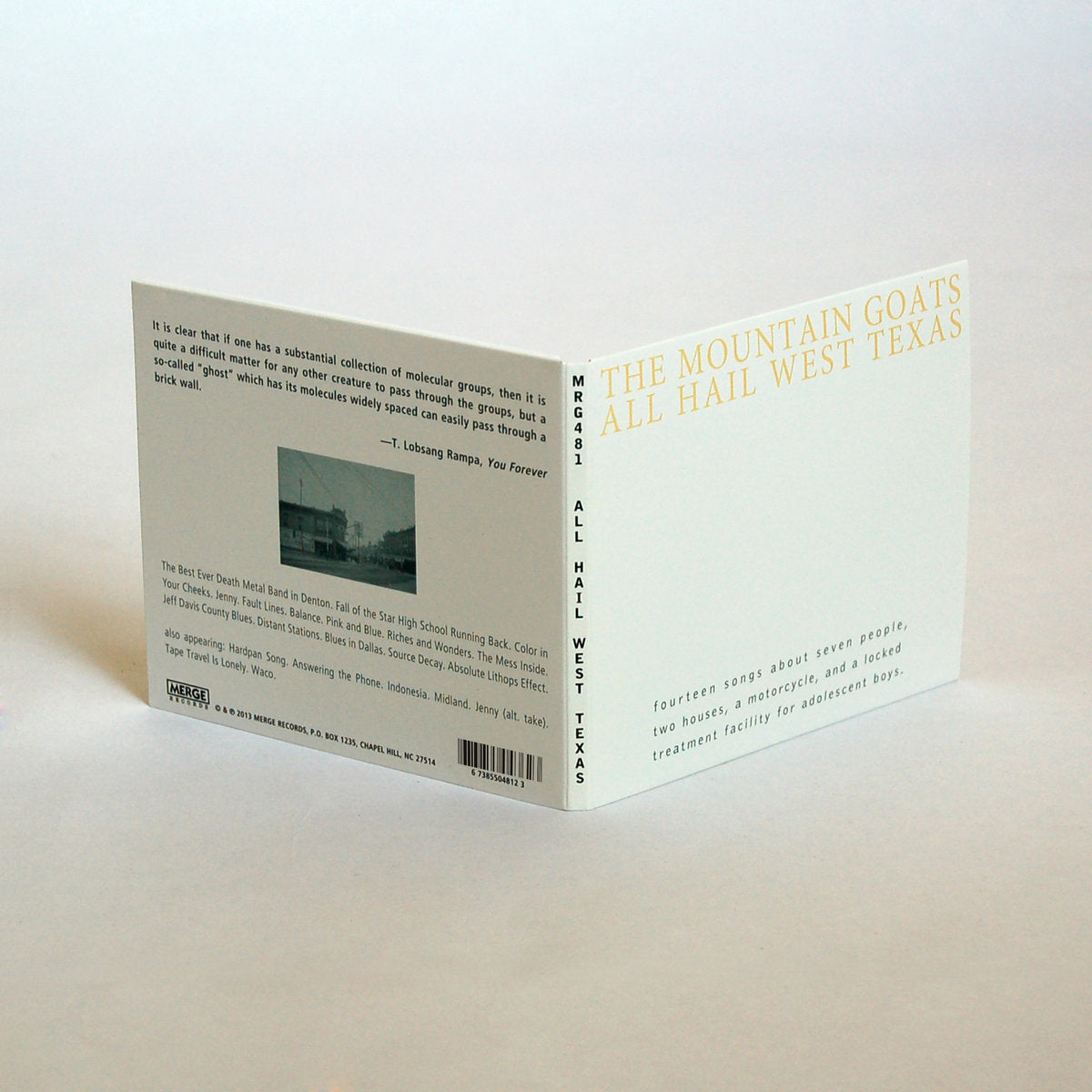 The Mountain Goats: All Hail West Texas CD