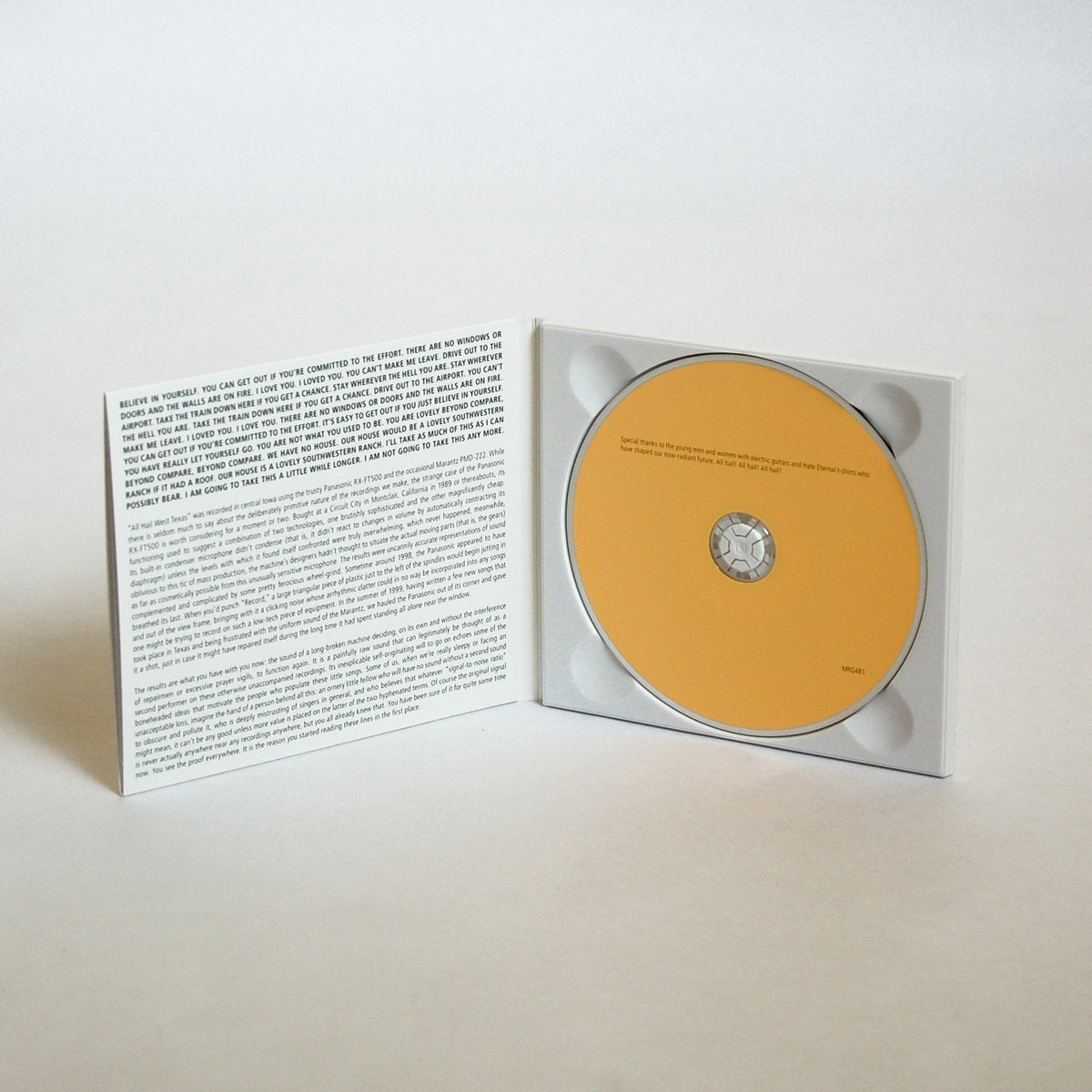 The Mountain Goats: All Hail West Texas CD