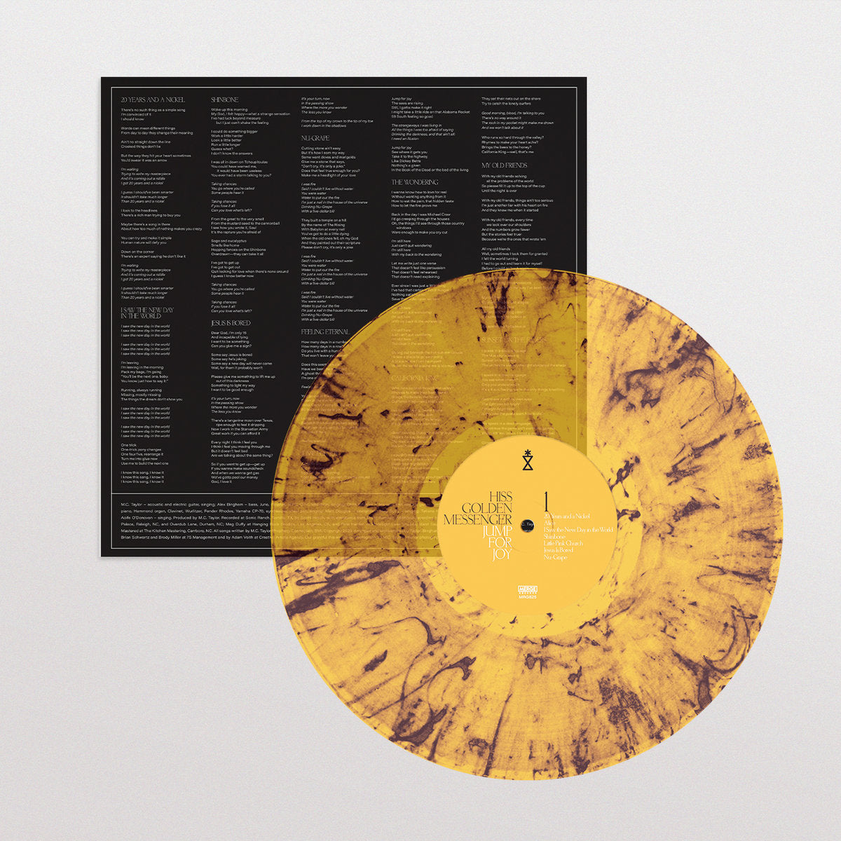 Hiss Golden Messenger: Jump For Joy Vinyl LP (Orange & Black Swirl)