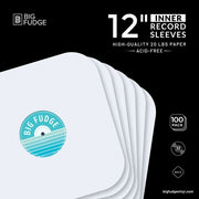 Big Fudge: 12" Vinyl LP Record Inner Sleeves (White) 100 Pack