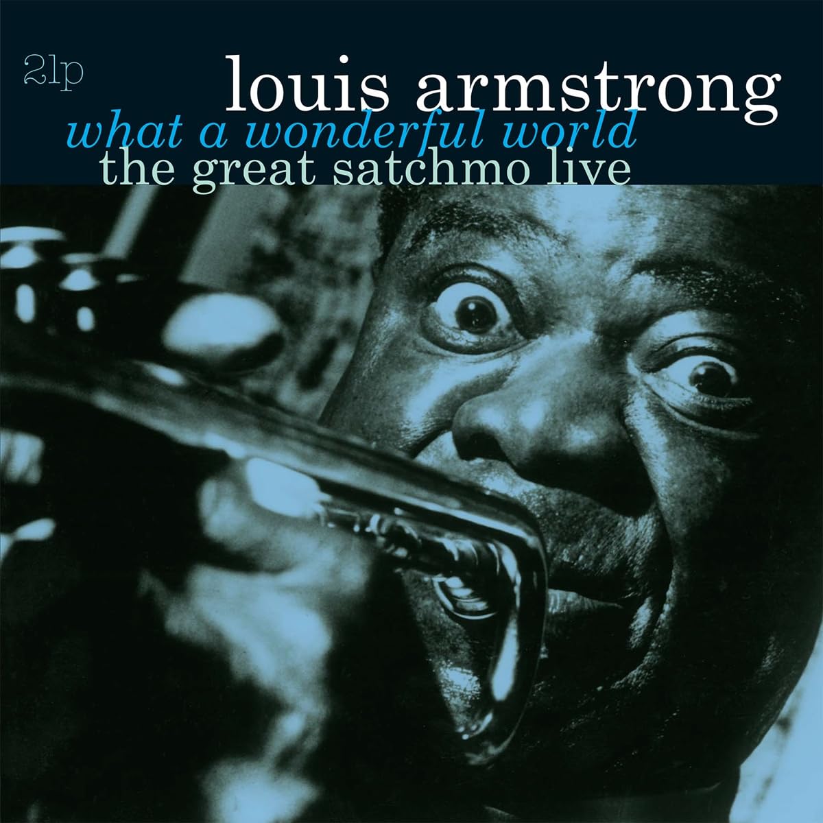 Louis Armstrong: What A Wonderful World / The Great Satchmo Live Vinyl LP (Blueberry)