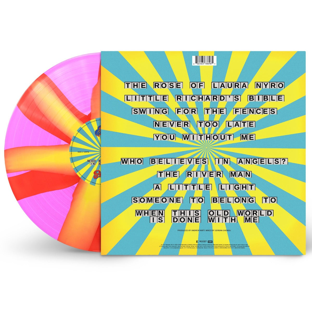 Brandi Carilile & Elton John: Who Believes In Angels Vinyl LP (Pink/Orange)