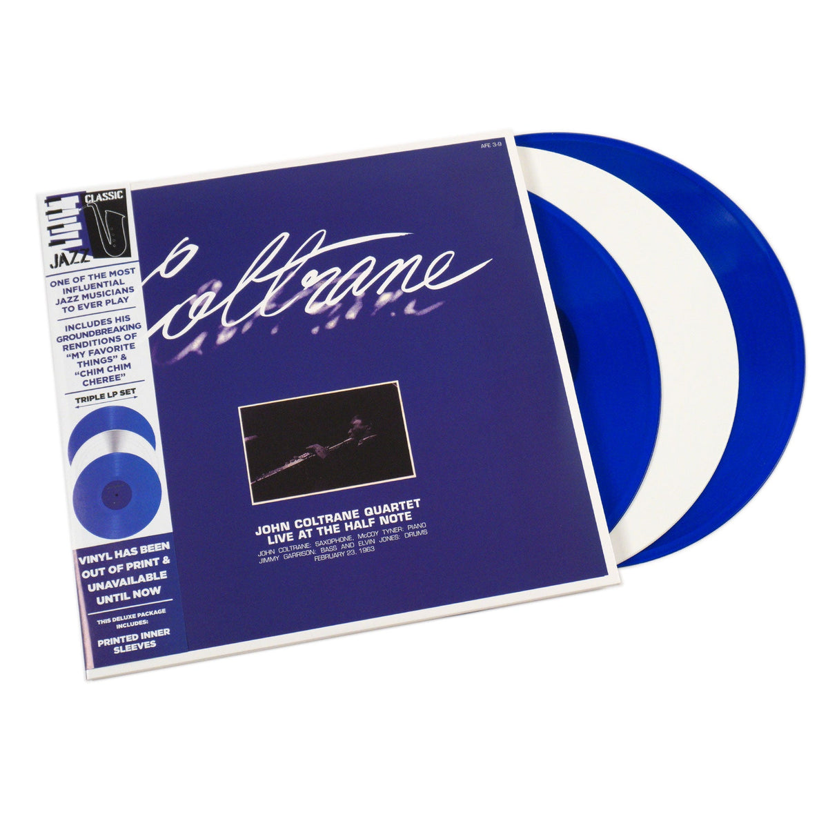 John Coltrane: Live At The Half Note 3xLP (Blue & White)