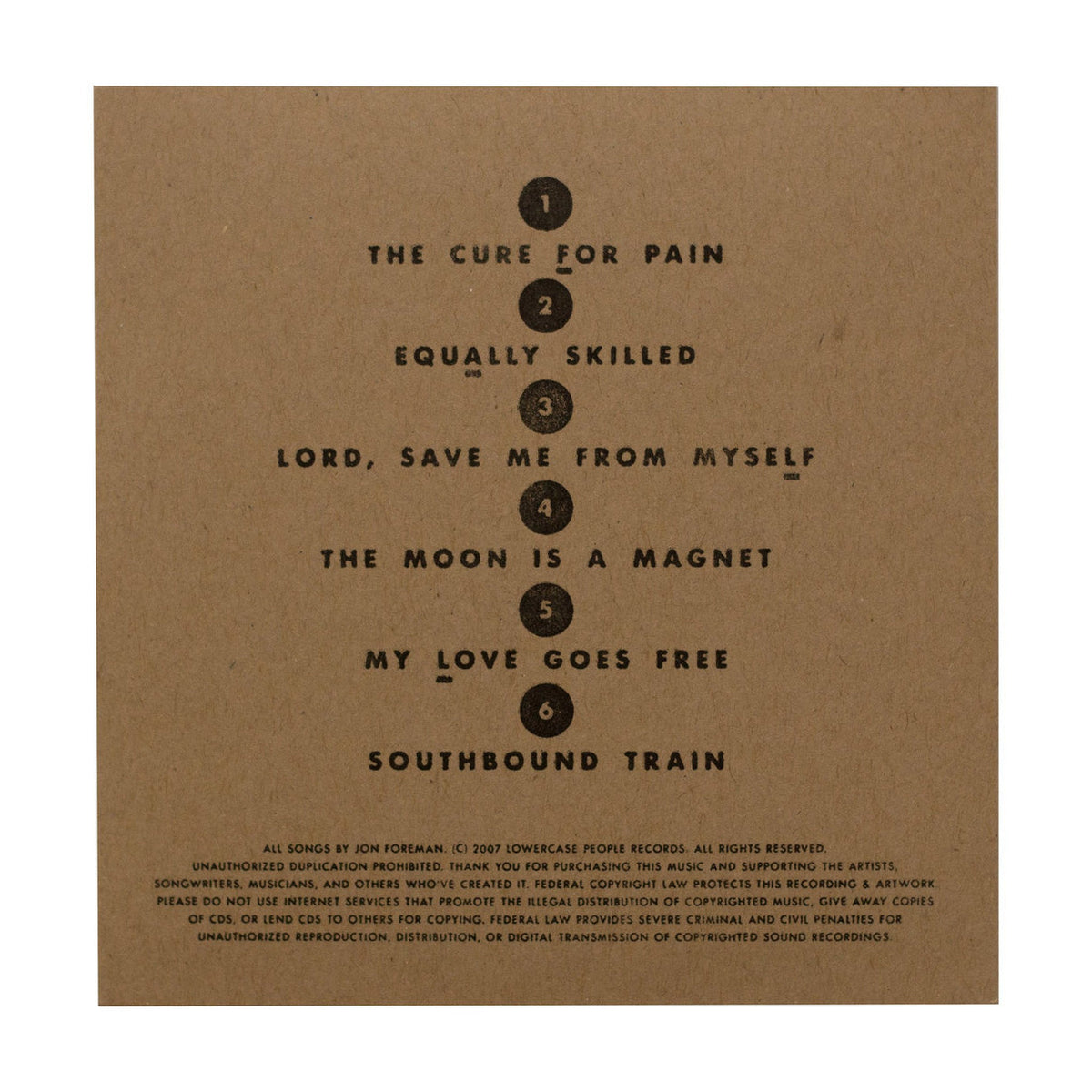 Jon Foreman: Fall EP CD