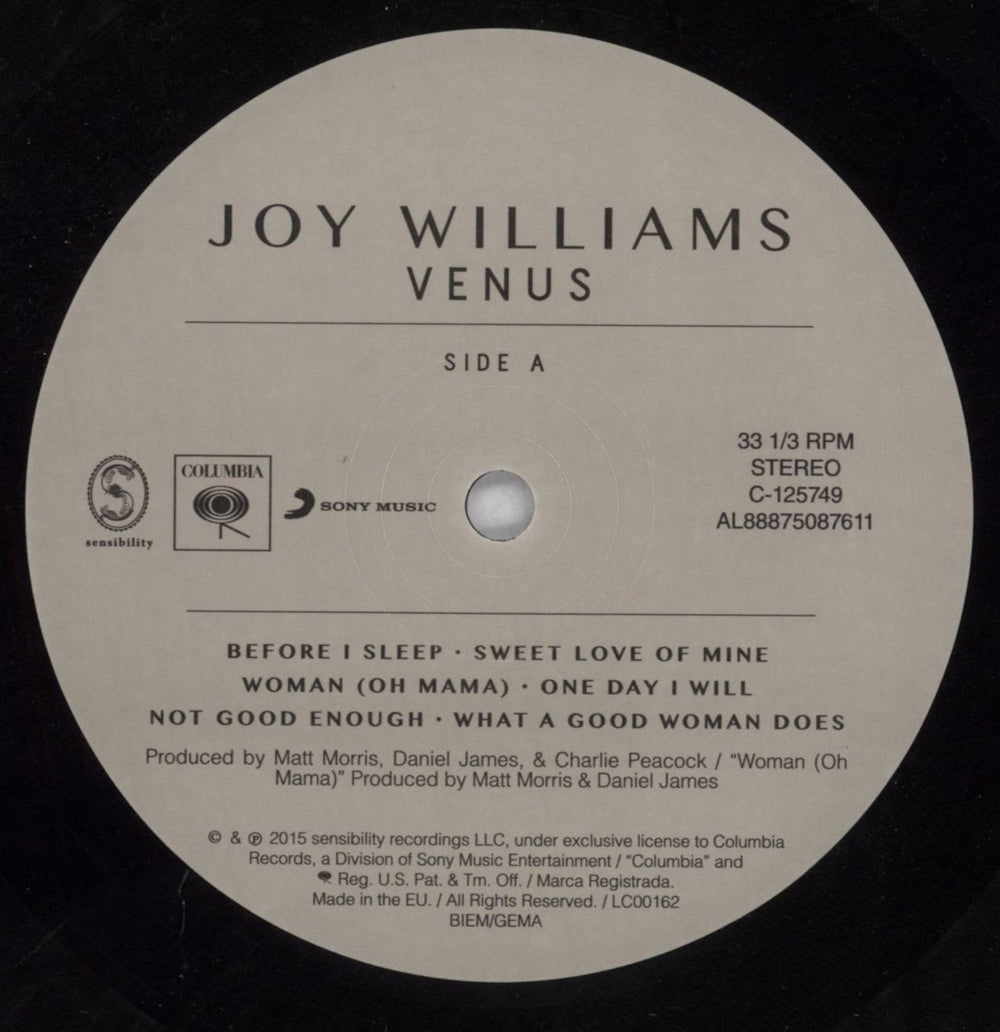 Joy Williams: Venus Vinyl LP