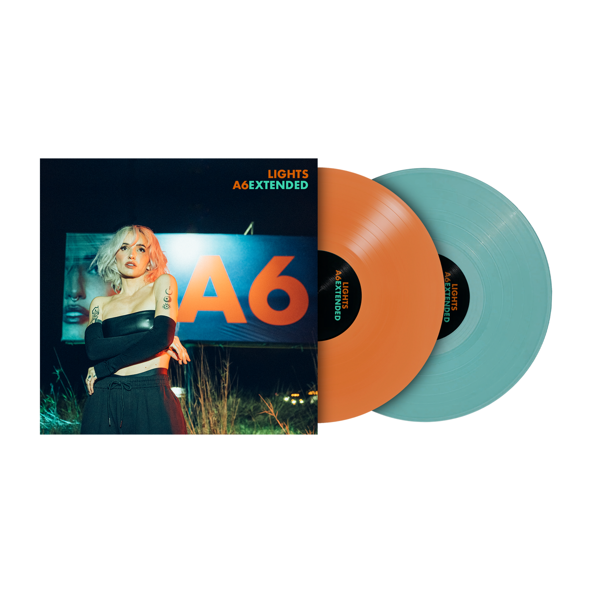 Lights: A6 Extended Vinyl LP (Orange / Teal)
