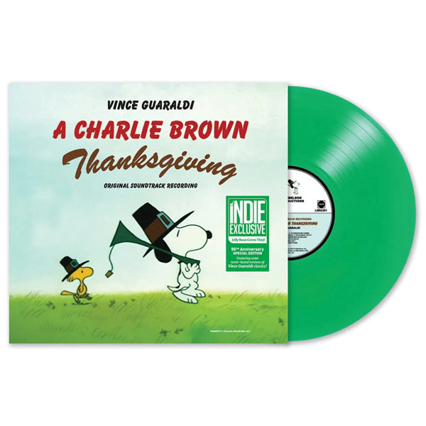 Vince Guaraldi: A Charlie Brown Thanksgiving Vinyl LP (Green, 50th Anniversary Edition)