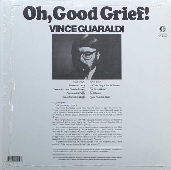 Vince Guaraldi: Oh Good Grief! Vinyl LP