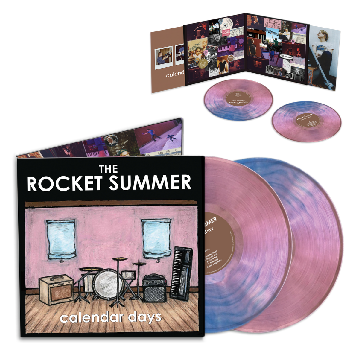 The Rocket Summer: Calendar Days Vinyl LP (Pink & Blue Swirl)
